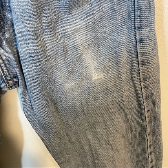 LEVIS 505 Light Wash High Rise Straight Jean 32 100% Cotton - Picture 4 of 7